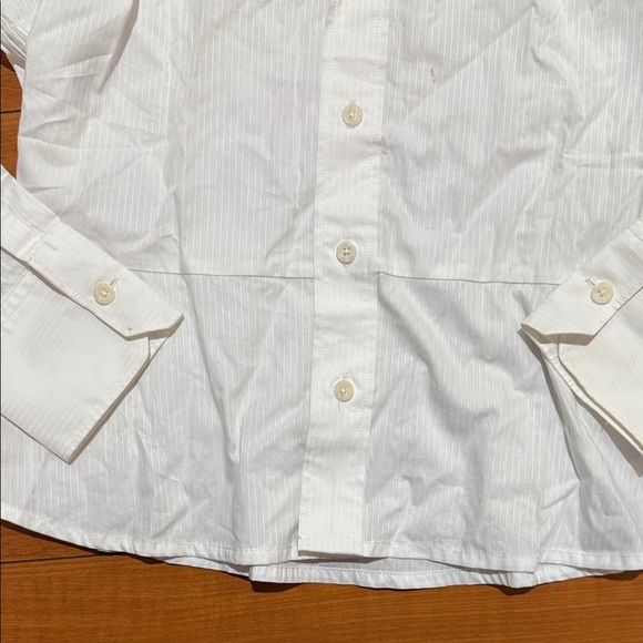 G-Star White Button-Up Shirt with Black Tie Accent - Picture 4 of 6